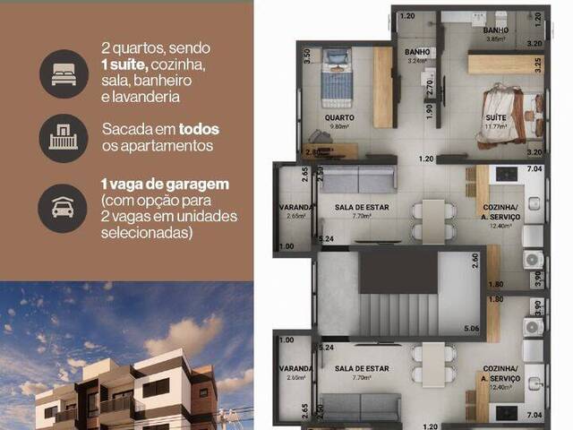 #2527 - Apartamento para Venda em Pouso Alegre - MG - 2